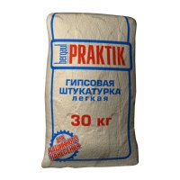 БЕРГАУФ: Штукатурка гипсовая легкая для машинного нанесения Практик