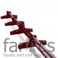FarAcs PREMIUM: Снегозадержатель плоско-овальный 45х25 3м