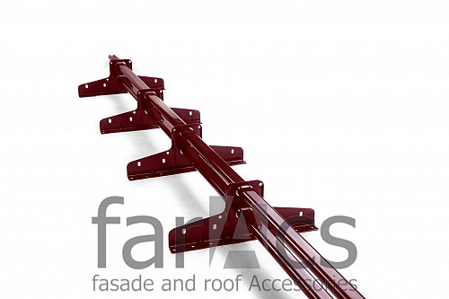 FarAcs PREMIUM: Снегозадержатель плоско-овальный 45х25 3м