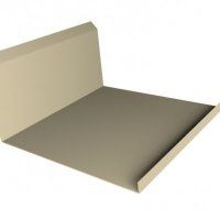 Grand Line: Планка примыкания нижняя 20х122х260х15 мм Satin