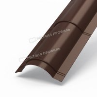 МеталлПрофиль: Планка конька круглого R110 Puretan 0,5 мм