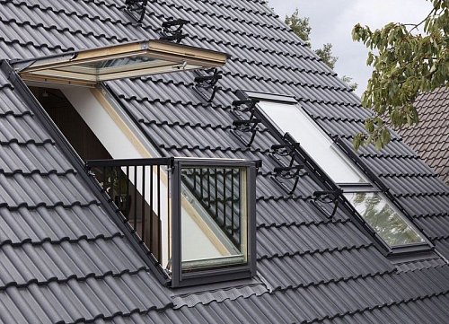 Velux: Окно-балкон GDL 3066 верхняя часть