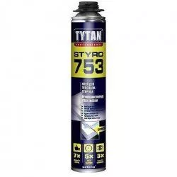 Tytan: Клей для наружной теплоизоляции Styro 753 GUN 750 мл (77961)